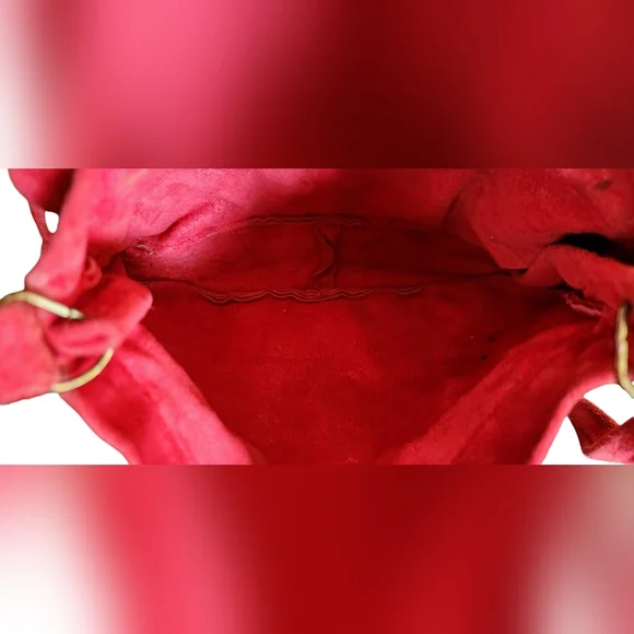 Vtg Suede Leather Fringe Reg Bag Mid Western Sport Togs USA - Picture 5 of 7